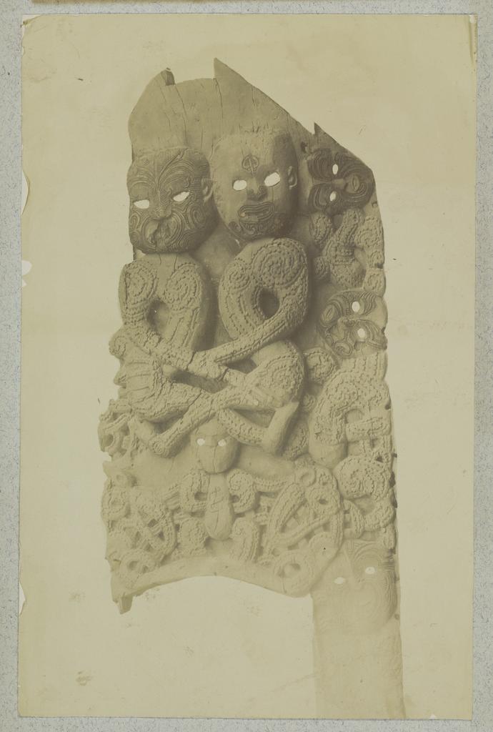 Carving from the front of a storehouse