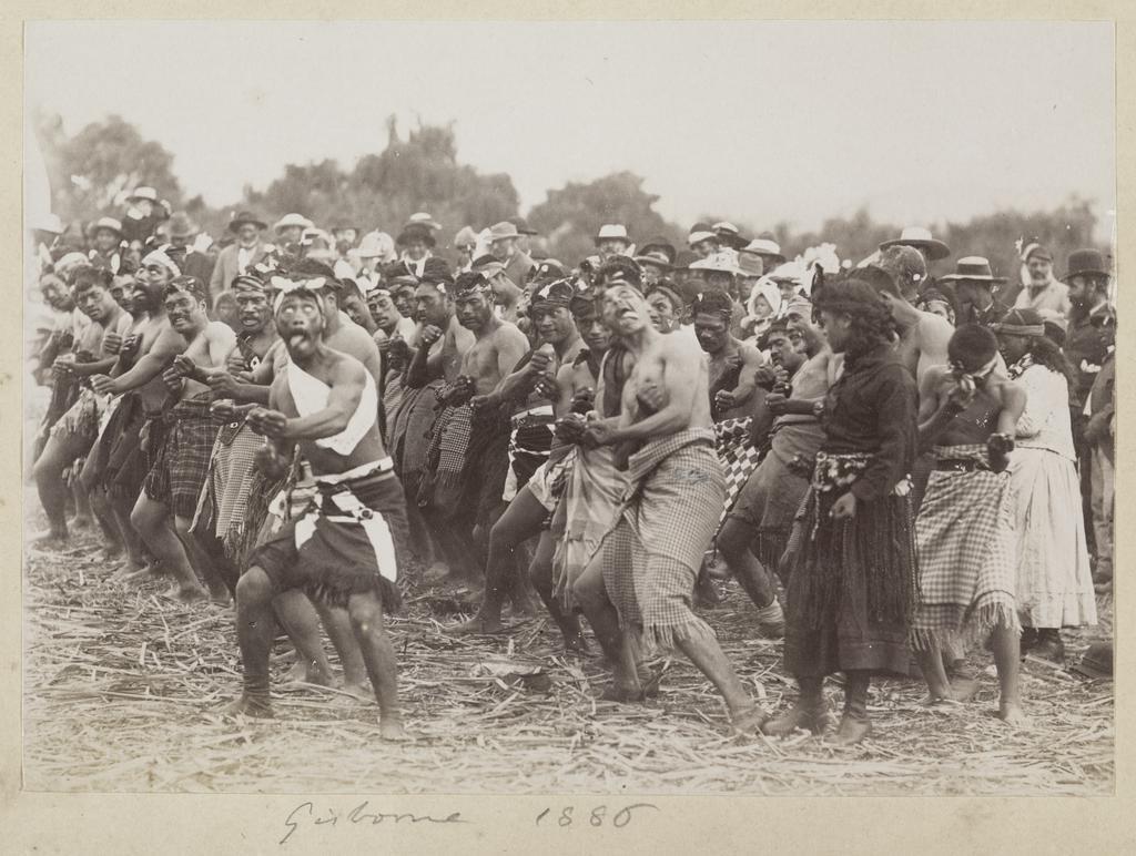 Modern haka at Gisborne 1886