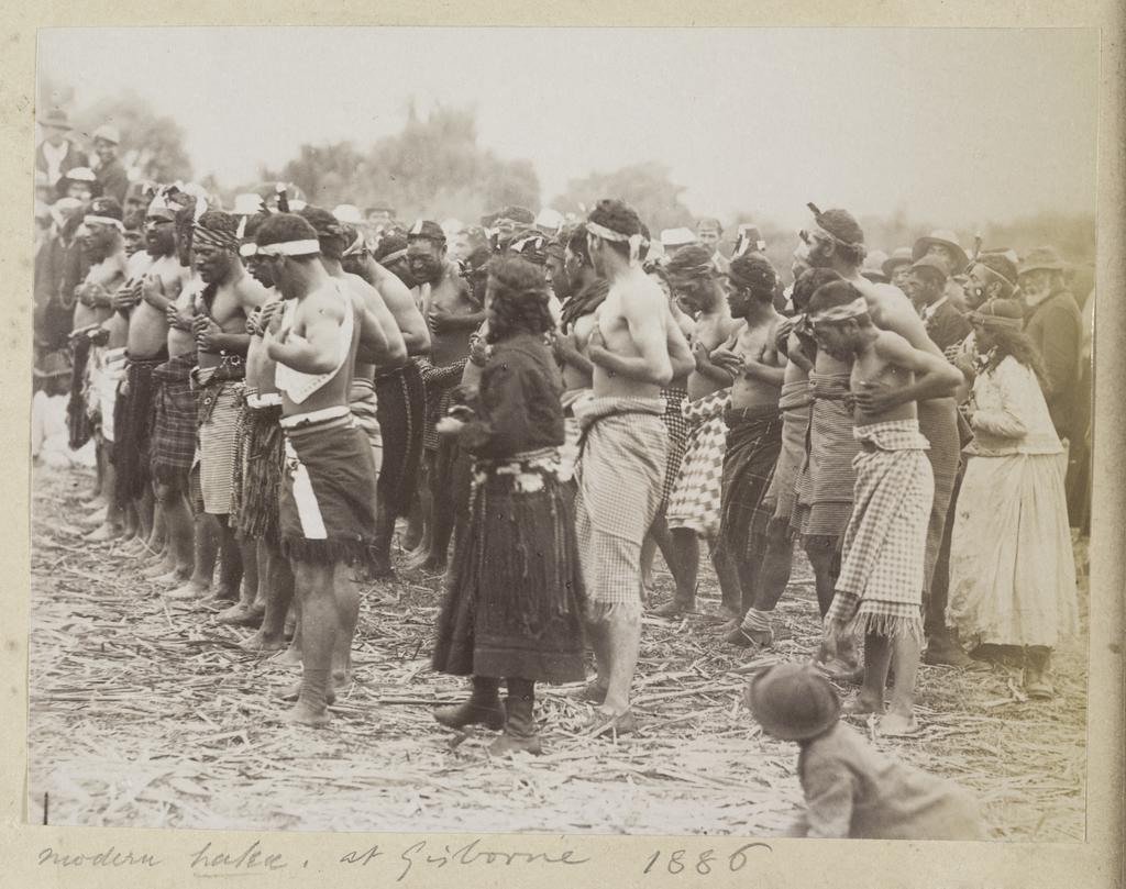 Modern haka at Gisborne 1886