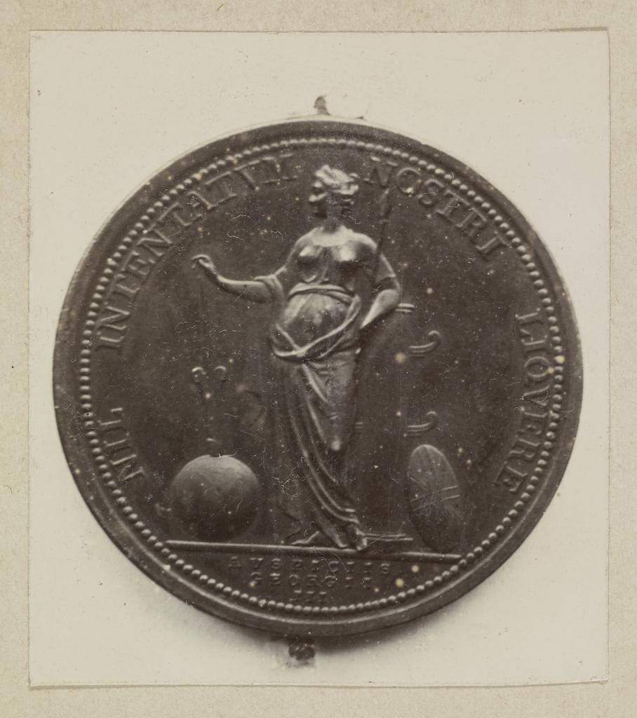 Reverse of Royal Society Cook medal