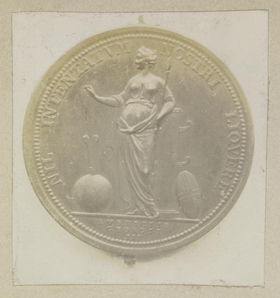Reverse of Royal Society Cook medal