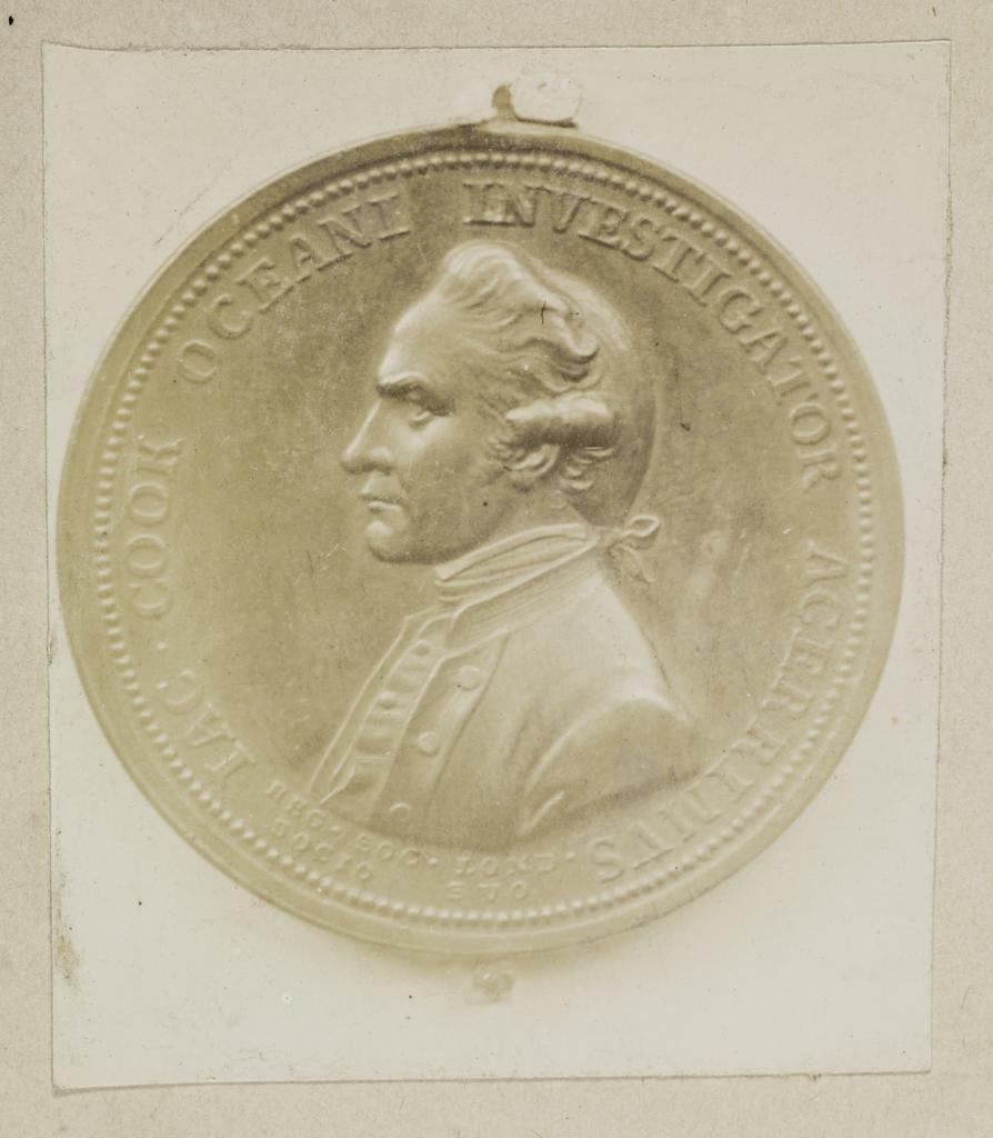 Obverse of Royal Society Cook medal