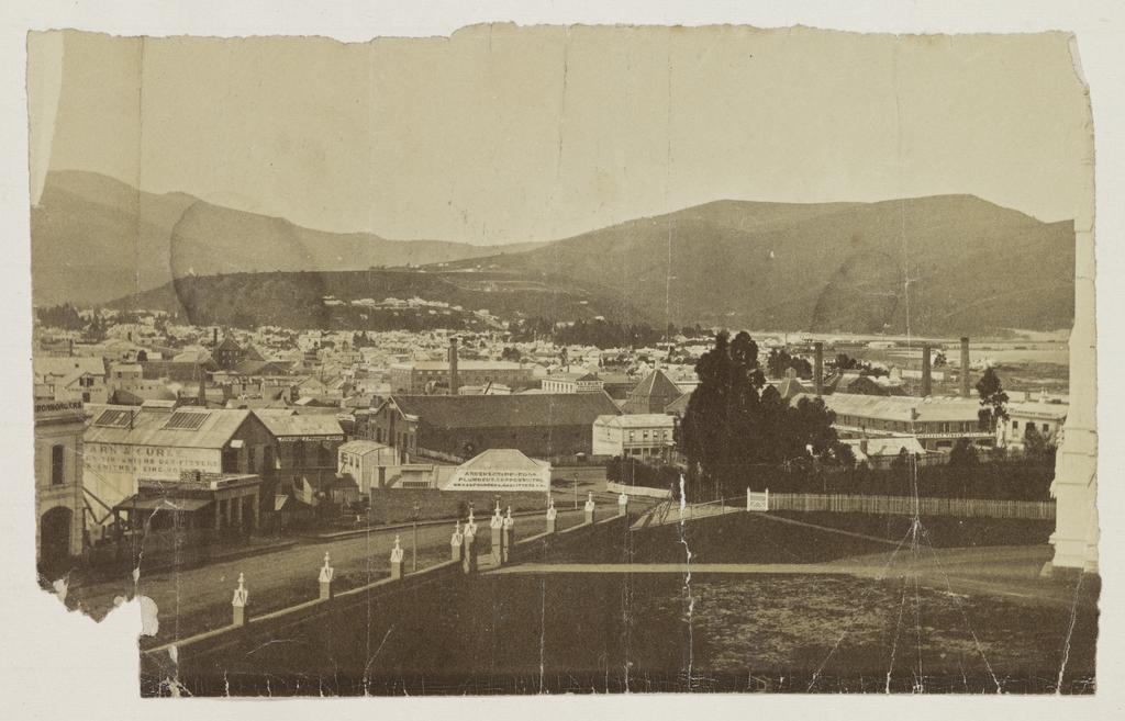 Dunedin looking north from the grounds of First Church