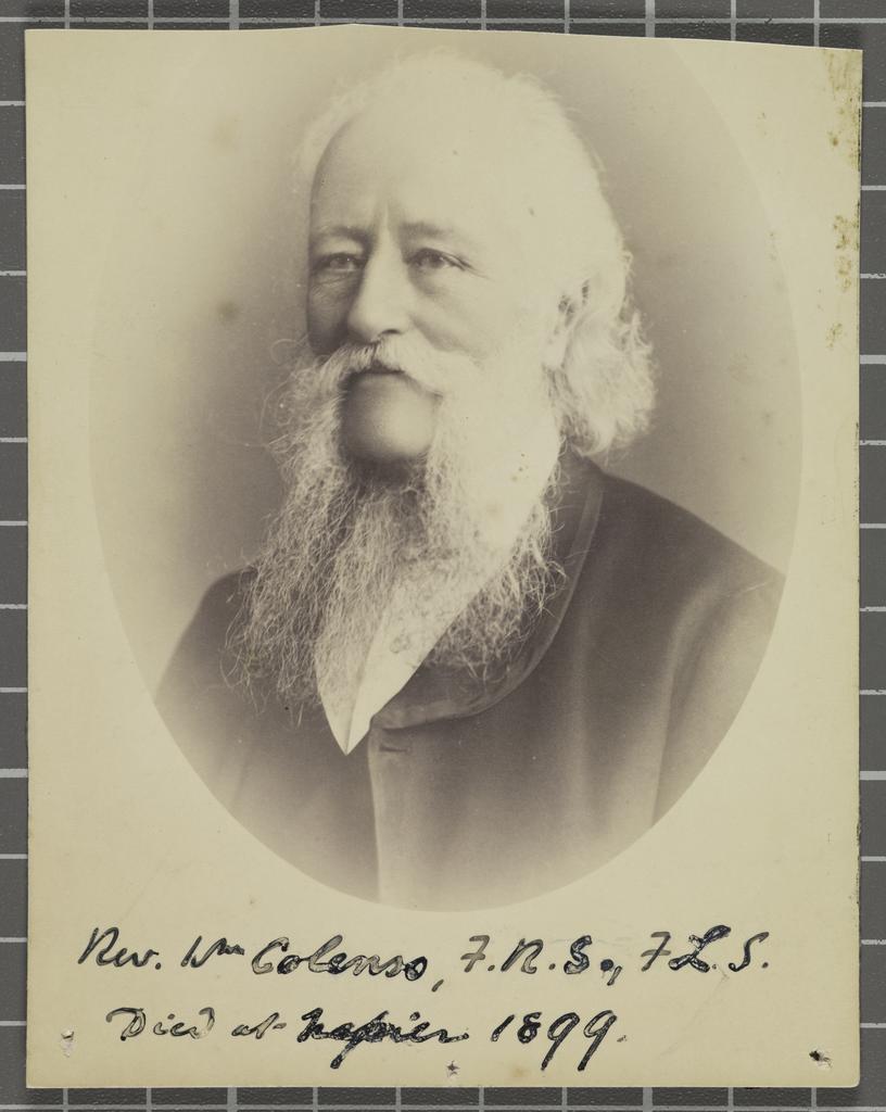 William Colenso, F.R.S., F.L.S. of Napier