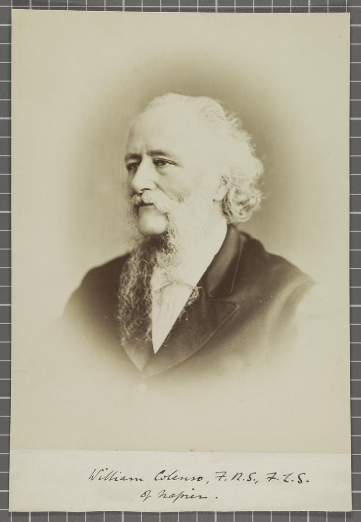 William Colenso, F.R.S., F.L.S. of Napier