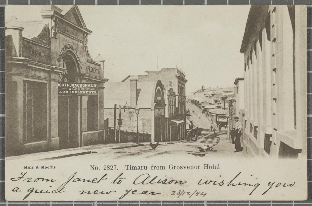 Timaru from Grosvenor Hotel