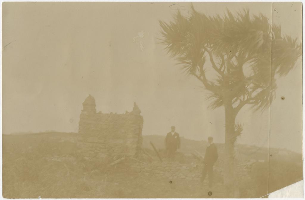 Remains of Rev. J.F. Wohler's house on Ruapuke Island