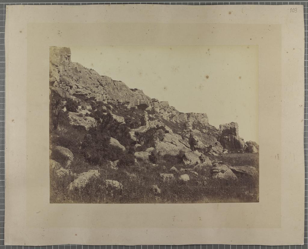 Limestone Rocks near Timaru, Canterbury, New Zealand | Hocken Digital ...