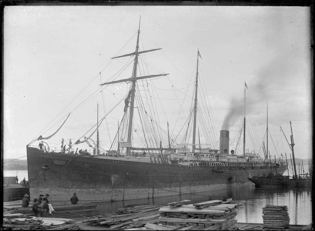 [Doric in shipyard]