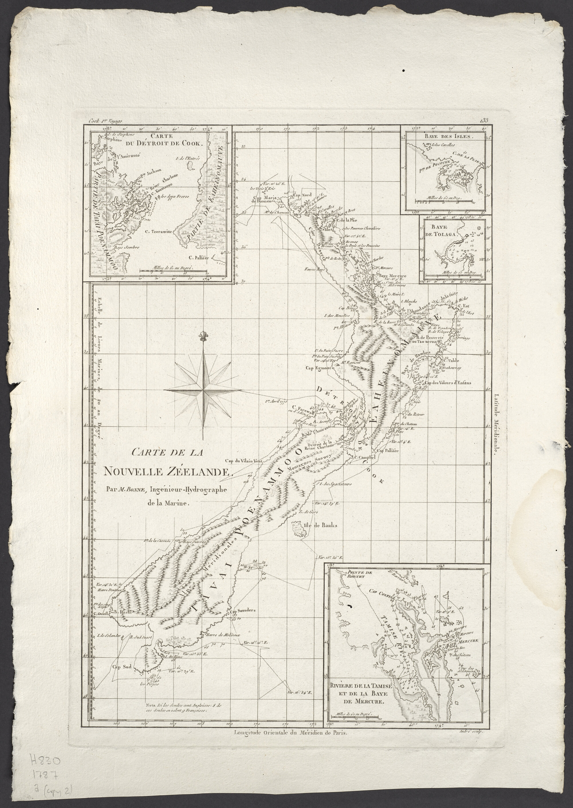 Carte de la Nouvelle Z&eacute;elande
