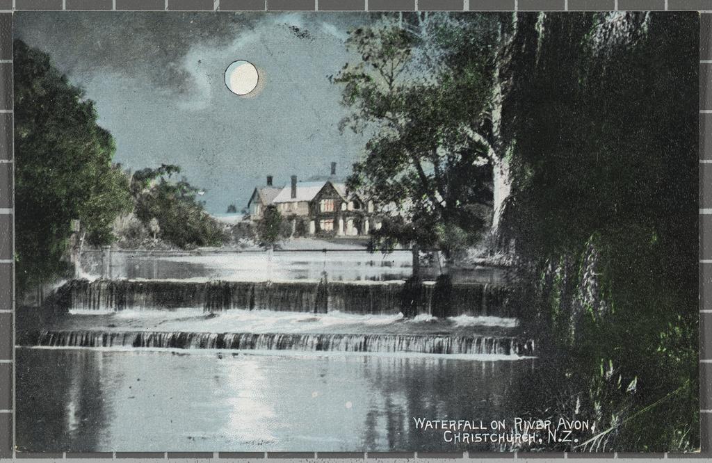 Waterfall on Avon River, Christchurch