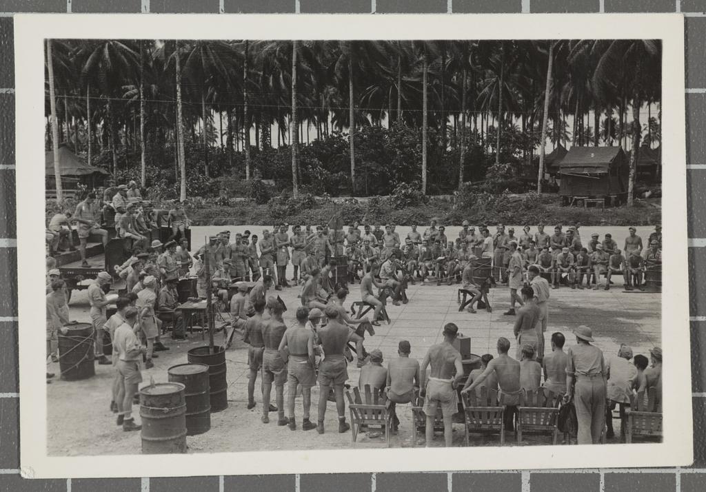 Servicemen enjoying rest and recreation on Nissan