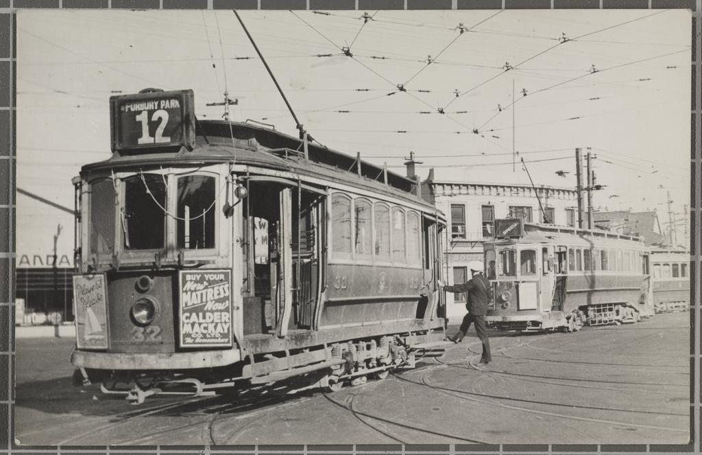 Dunedin City Corporation  Forbury Park No. 12 tram and 'Special' tram
