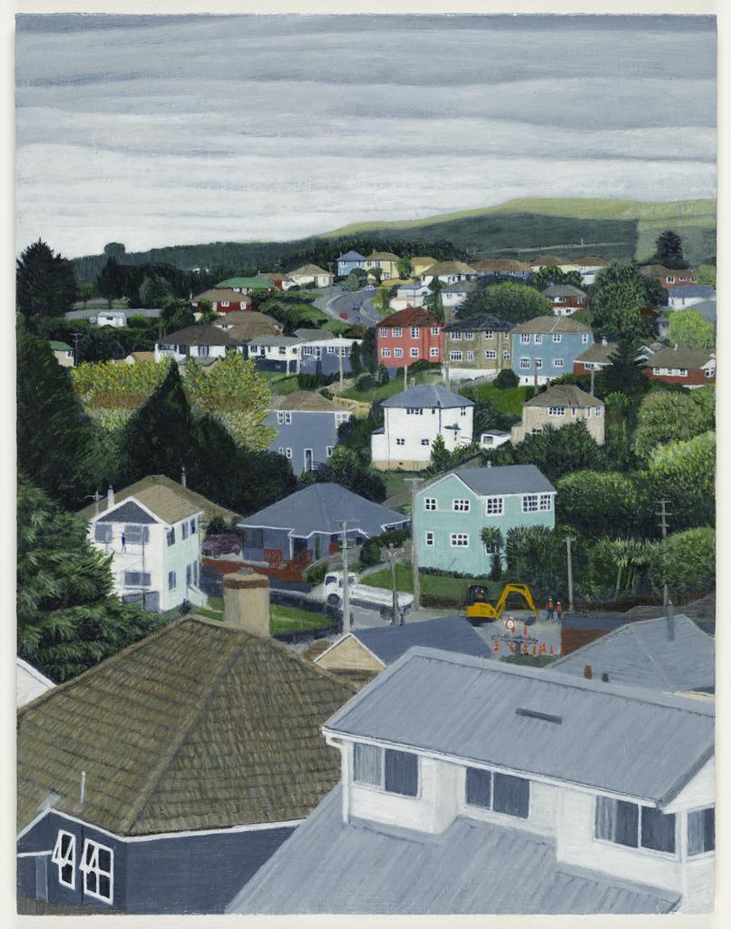 View with Road Workers