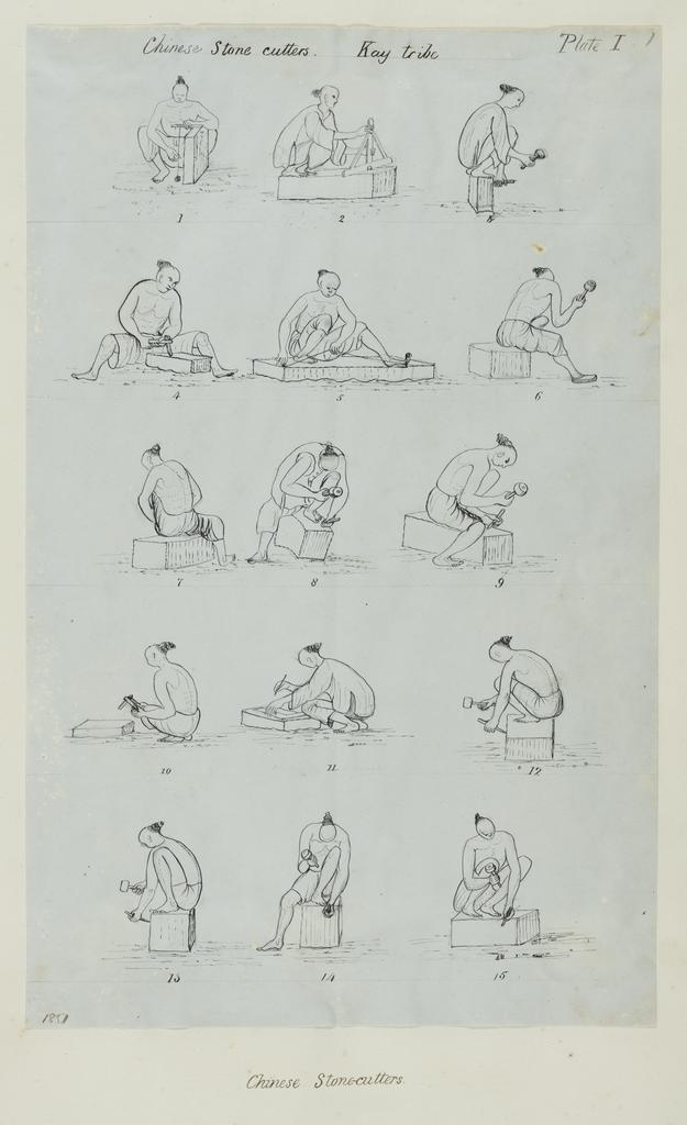 Chinese stonecutters. Plate I
