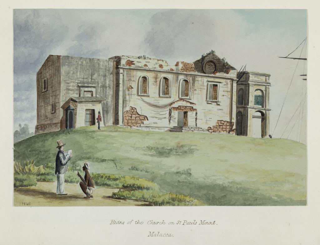 Ruins of the church on St Paul&rsquo;s Mount, Malacca