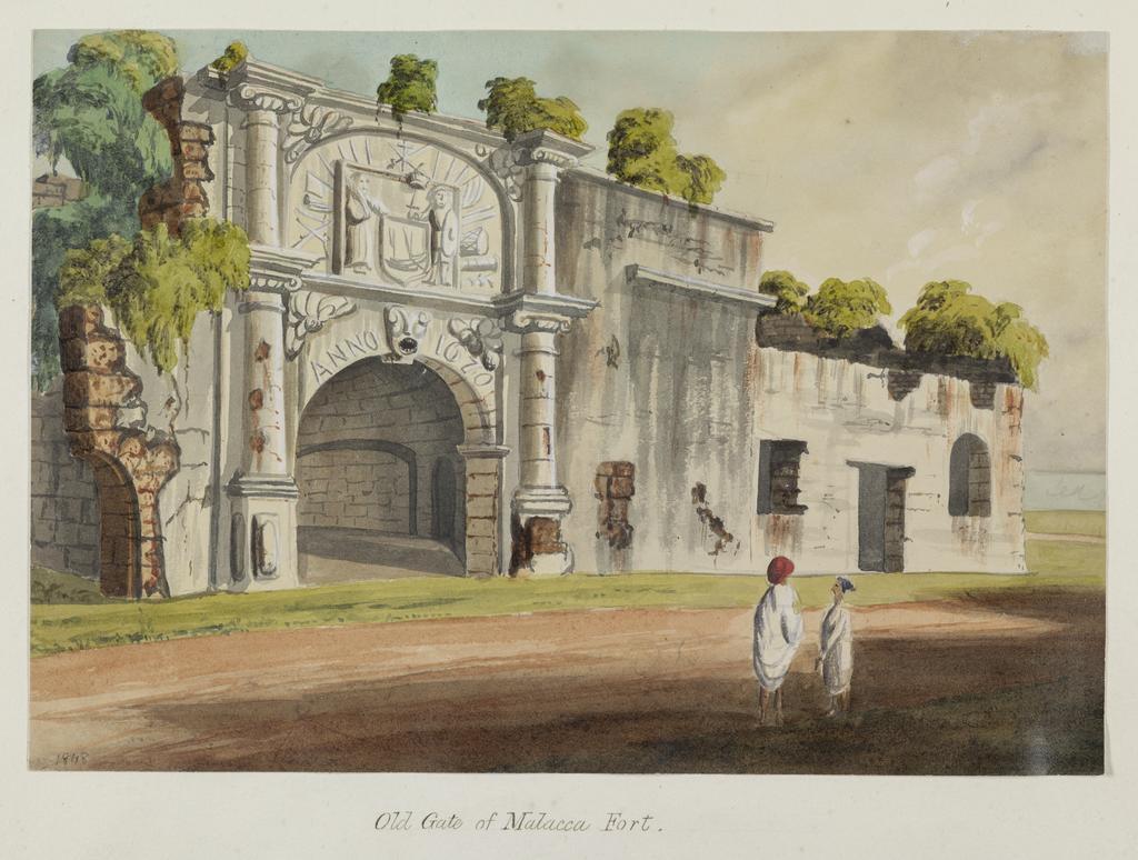 Old gate of Malacca Fort