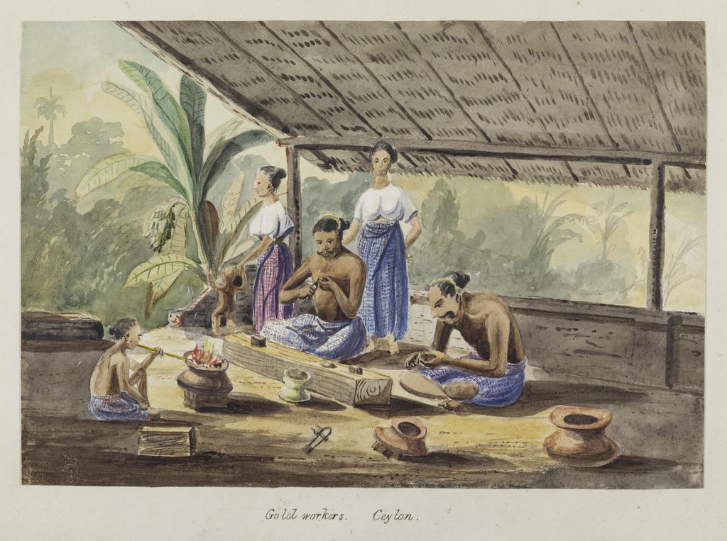 Gold workers, Ceylon