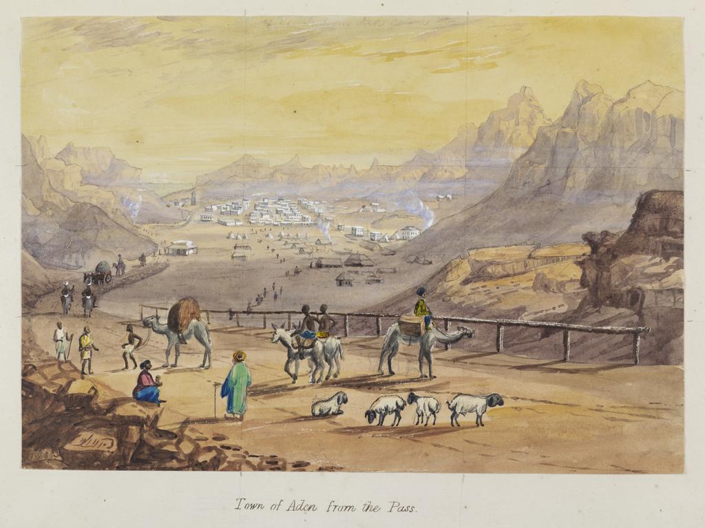 Town of Aden from the Pass