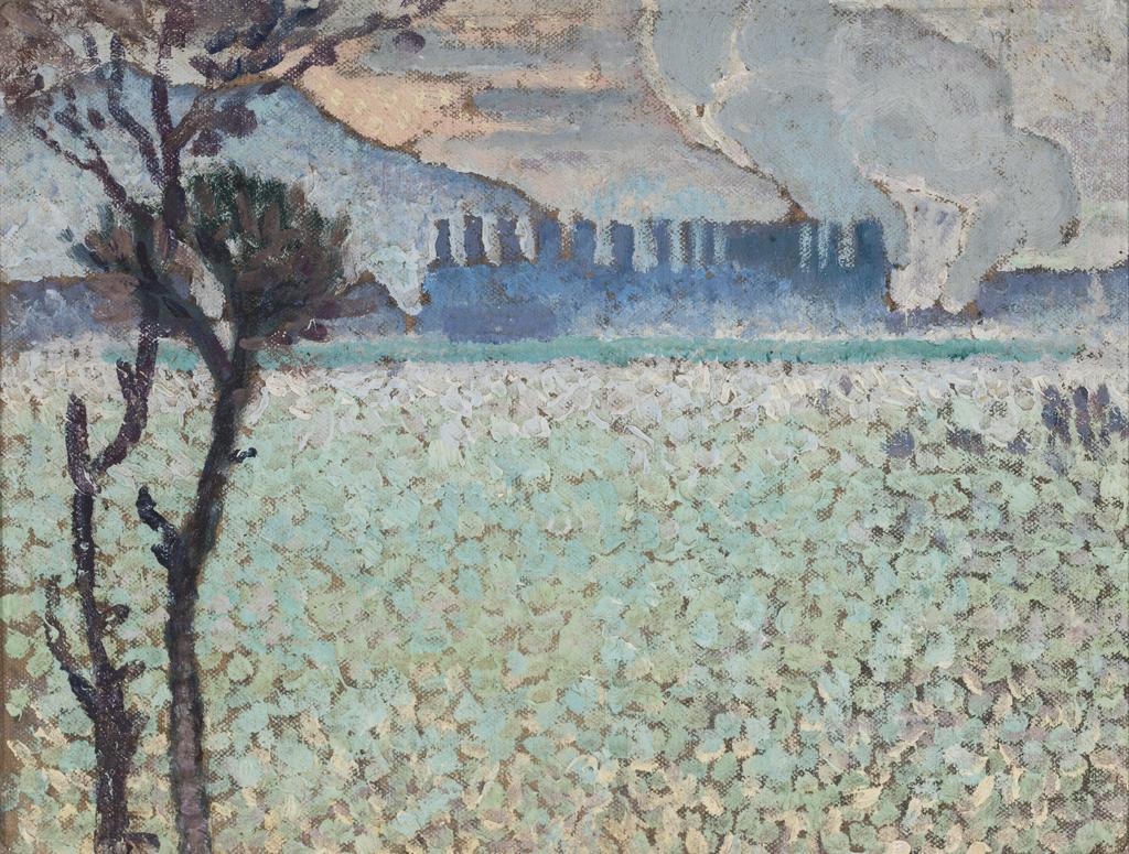 View of locomotive sheds, Dunedin