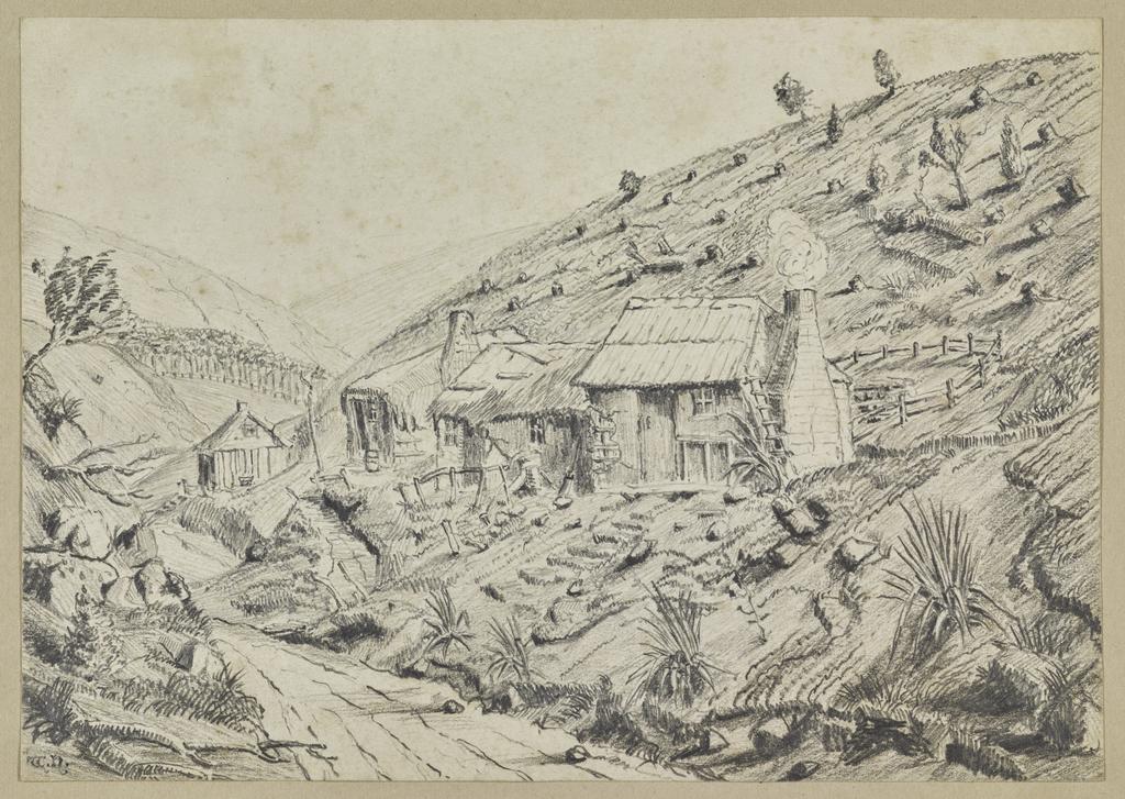 Huts in MacLaggan Street, Dunedin
