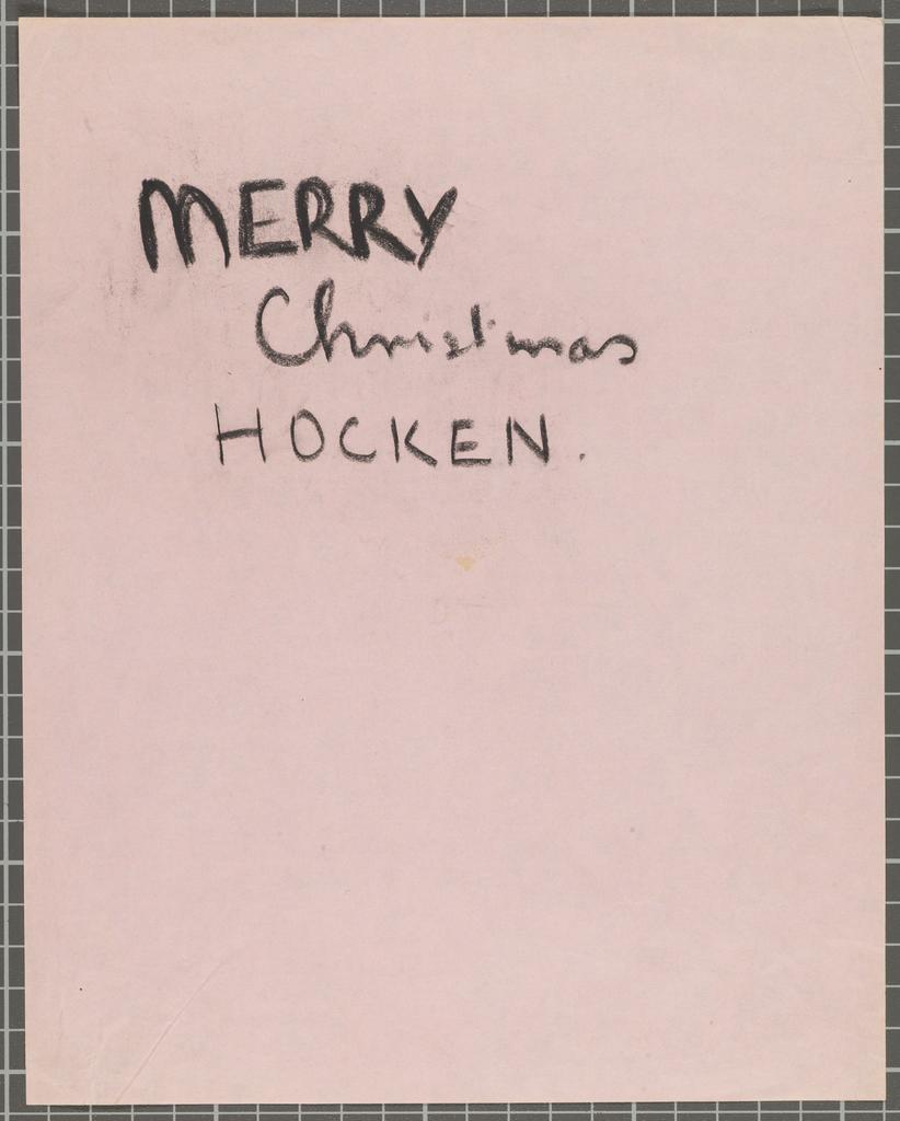 Merry Christmas Hocken