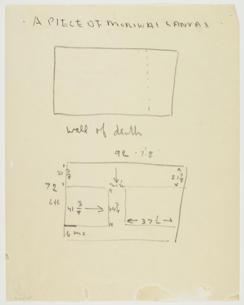 A piece of Muriwai canvas - Wall of death