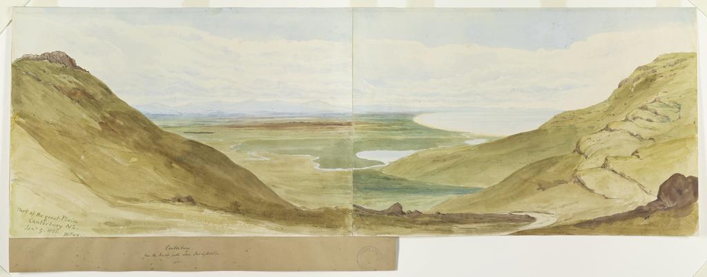 Part of the great plain, Canterbury, NZ. Jany 9 1851