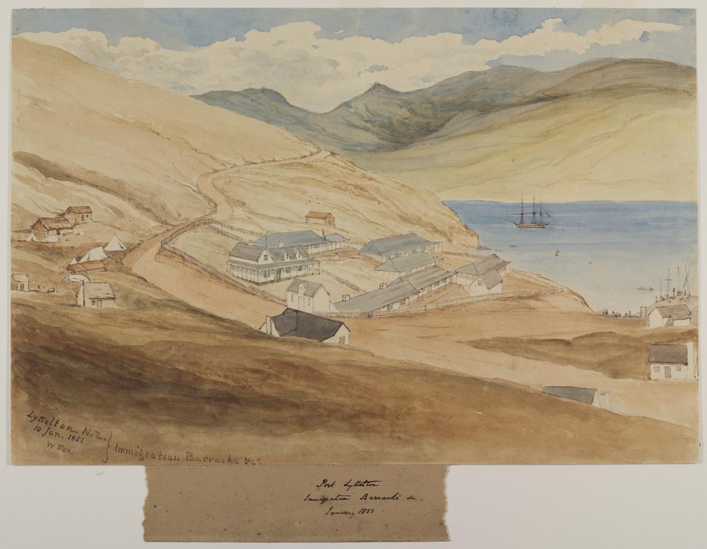 Lyttelton, N.Z. Immigration barracks etc