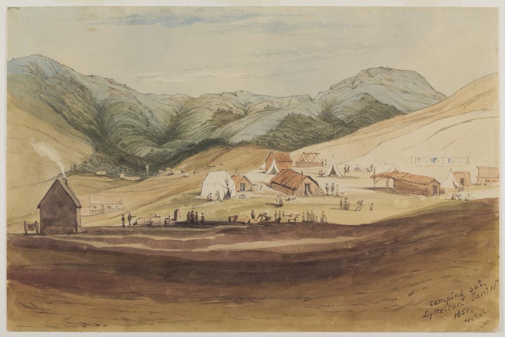 Camping out, Lyttelton