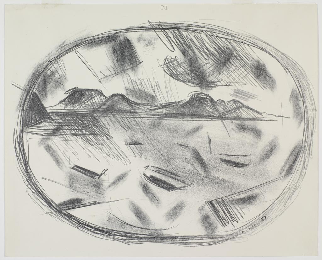 Puketutu, Manukau, 3 lithographs. 1