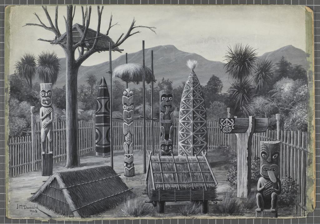 [Maori burial ground]