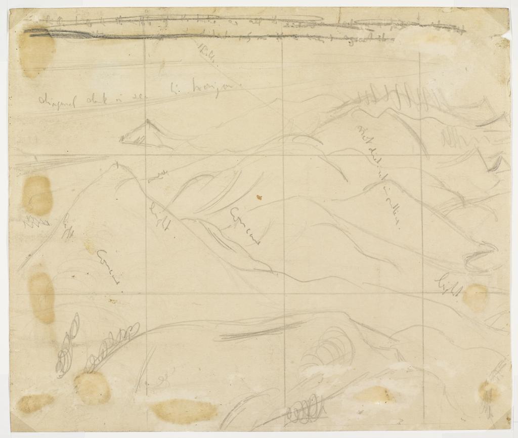 Working drawings for three paintings of the Otago Peninsula. [Untitled]