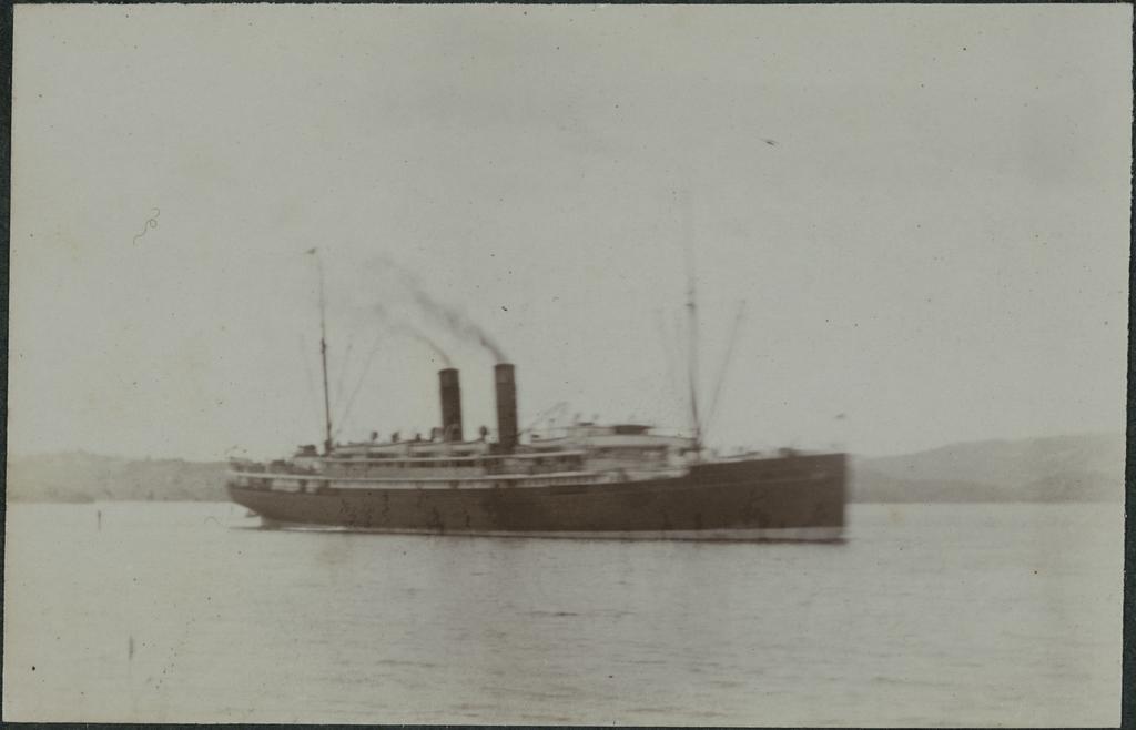 S.S. Maheno in channel