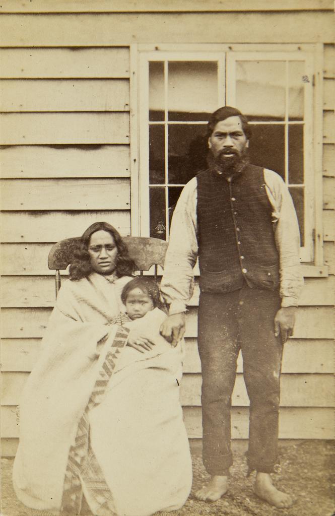 Peneamene, his wife Ani and child