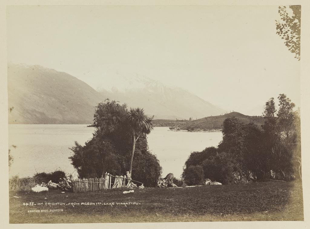 Mount Crichton, from Pigeon Island,Lake Wakatipu