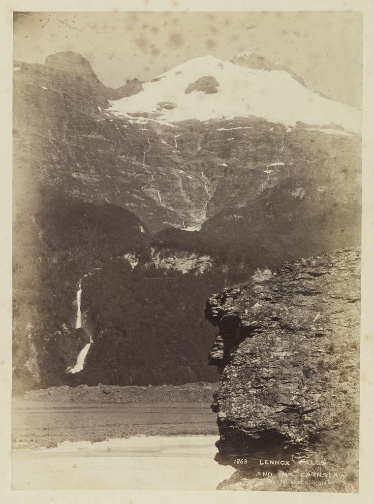Lennox Falls and Mount Earnslaw