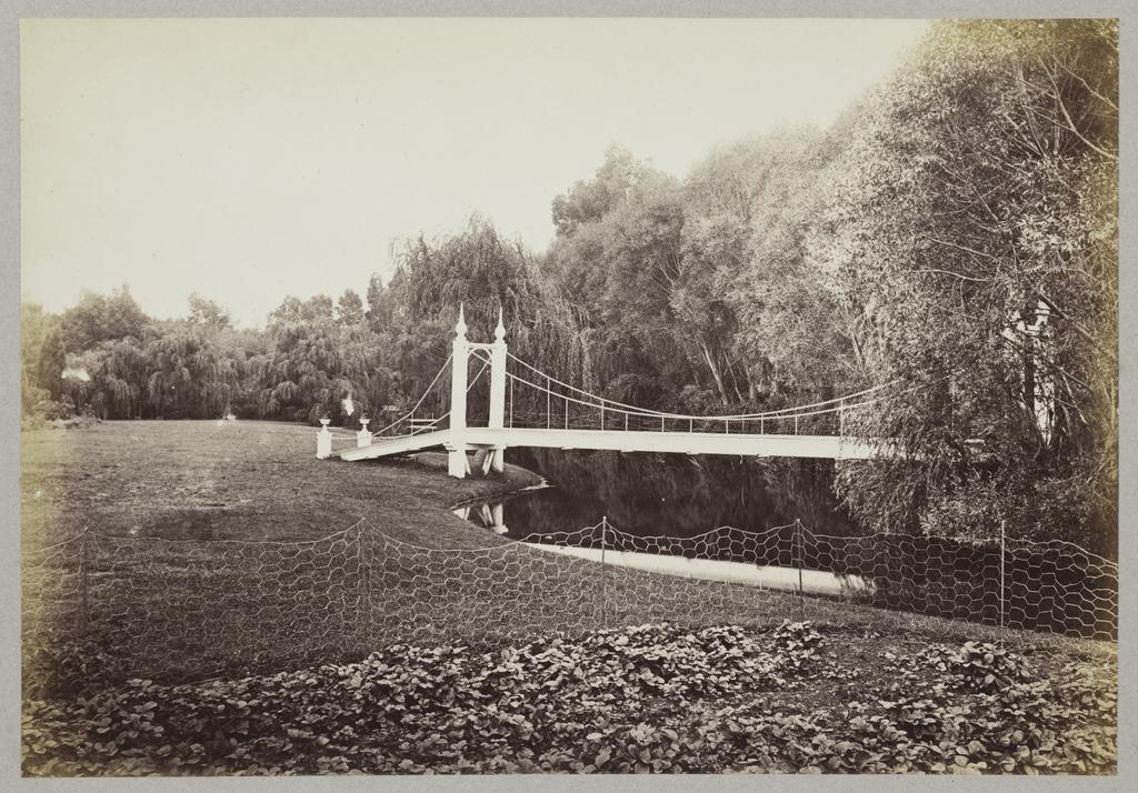 Unidentified bridge and garden