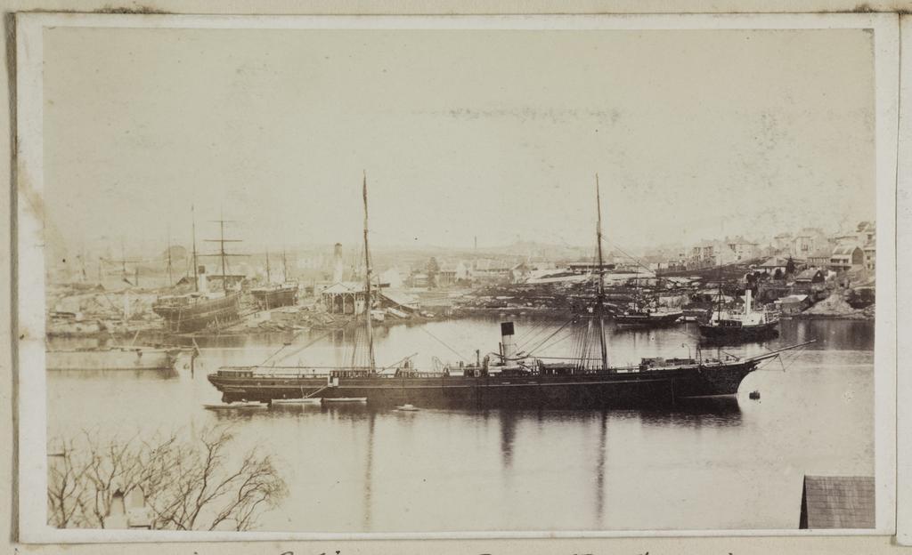 Ship slip and S.S. Rakaia, Sydney
