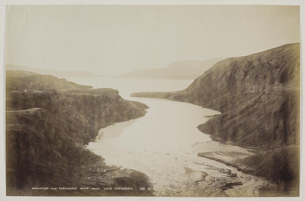 Wahanga and Tarawera Mountains from Lake Tarawera