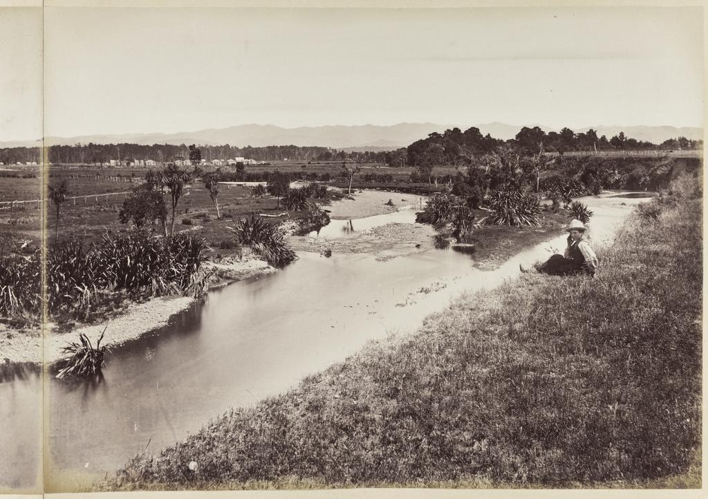 Wairarapa Plains and Waipoua River, from the Opaki Ridge, Masterton ...