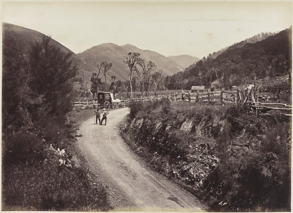 Featherston side of the Remutaka from the cutting at Caves Bridge