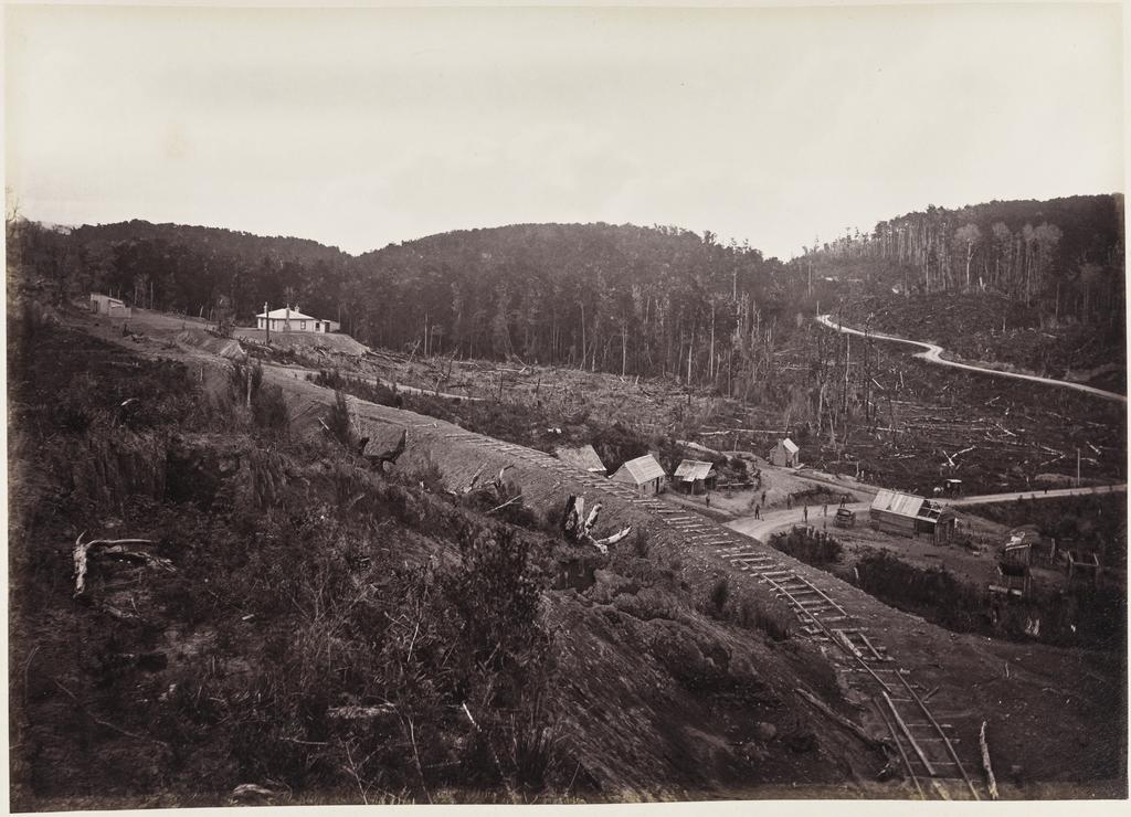 Pakuratahi side of the Mungaroa [Mangaroa] Hill, Wellington and Masterton Road