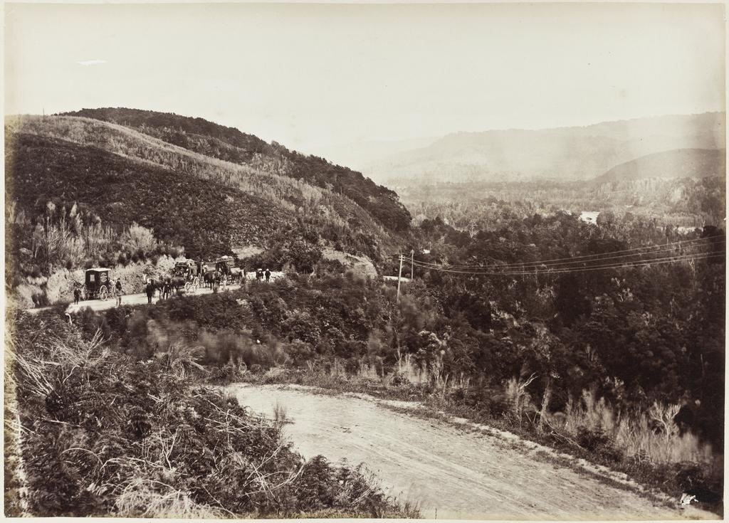 The Mungaroa [Mangaroa] Hill and Valley looking down towards Wellington