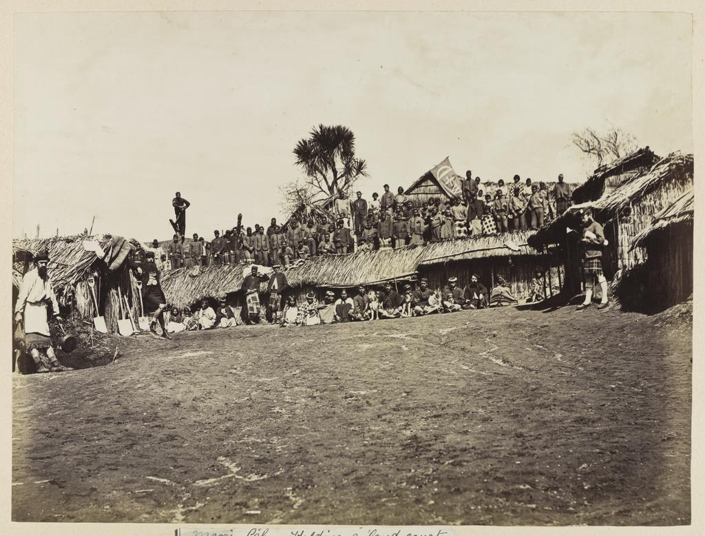 Māori Pah, holding a land court