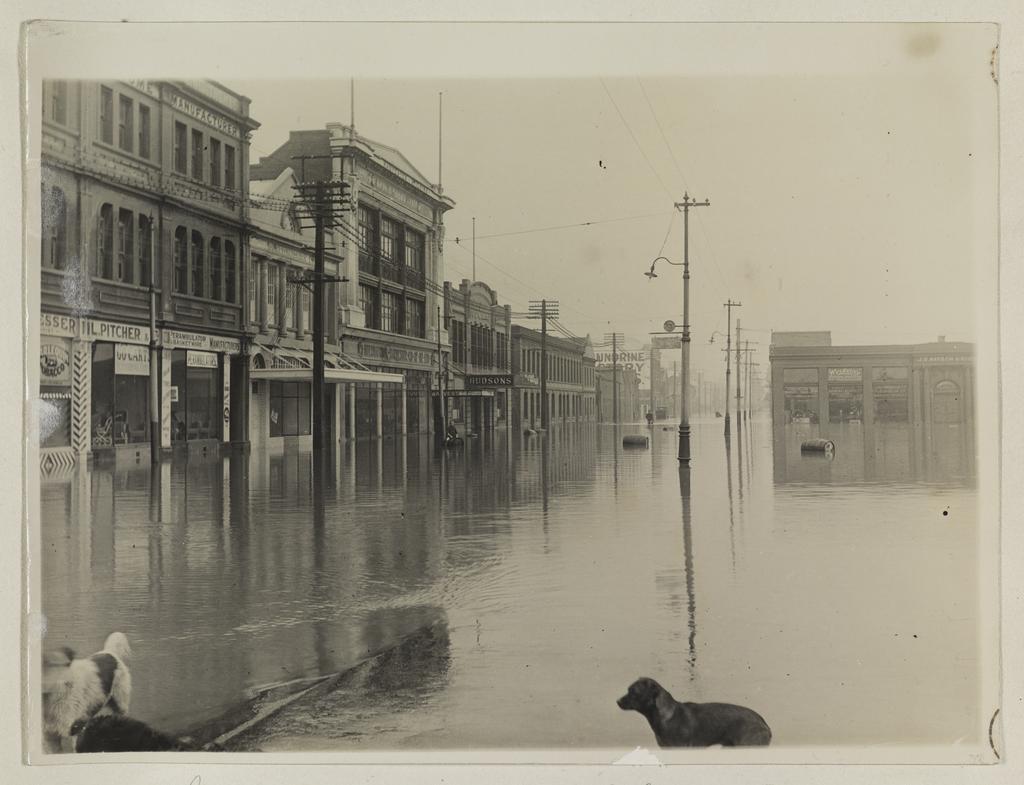Castle Street looking north from Railway Station, Monday April 23rd
