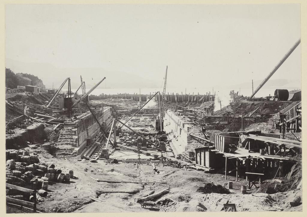 Drydock area, looking towards the sea
