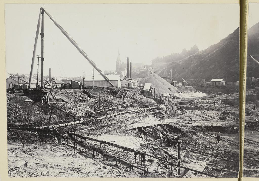 Panoramic view of dock construction site [part 1]