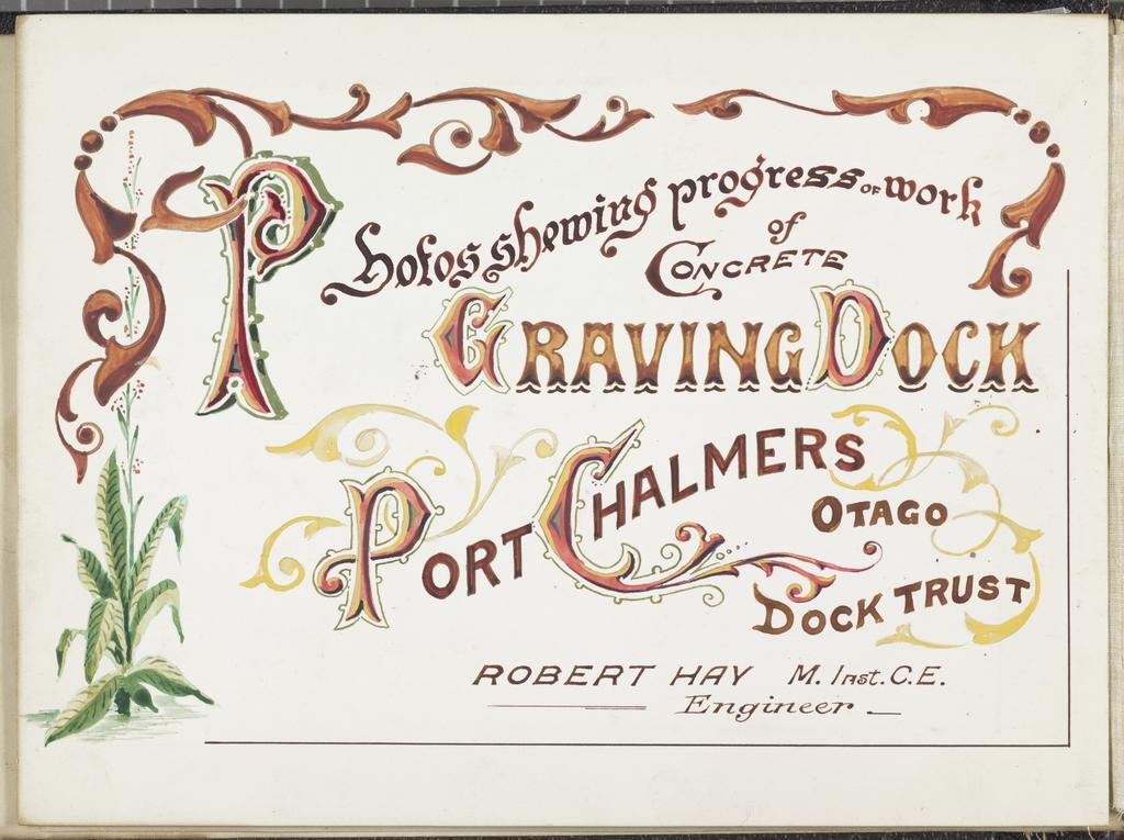 Heading sign for album photographs