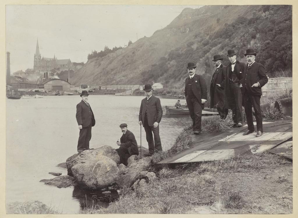Site of the Otago graving dock before work was commenced